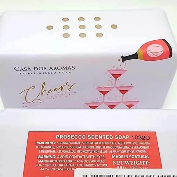 2 X Cheers Prosecco Scented Soaps 300gr Each - Picture 2 of 2
